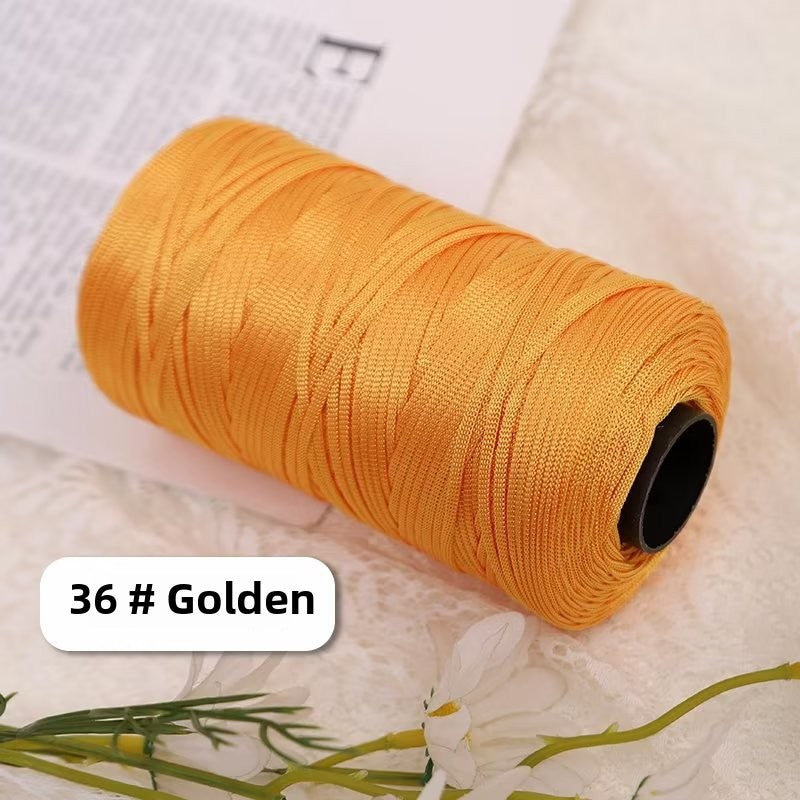 Mercerized cotton and linen ice silk thread flat belt ice silk DIY hook shoe hook summer hat hand-woven wool hand-woven wool