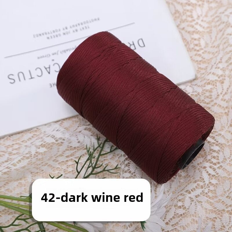 Mercerized cotton and linen ice silk thread flat belt ice silk DIY hook shoe hook summer hat hand-woven wool hand-woven wool