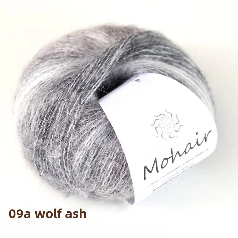 Silk gradual change segment dyed  hand knitted 25g medium and fine candy thread knitting sweater doll super soft wool wool ball