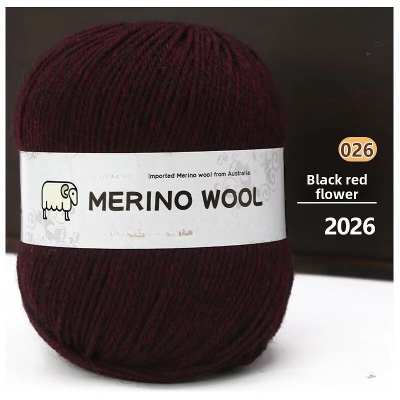 Medium and coarse wool thread hand-woven multiple strands 50g hand-DIY knitted sweater scarf material wool ball