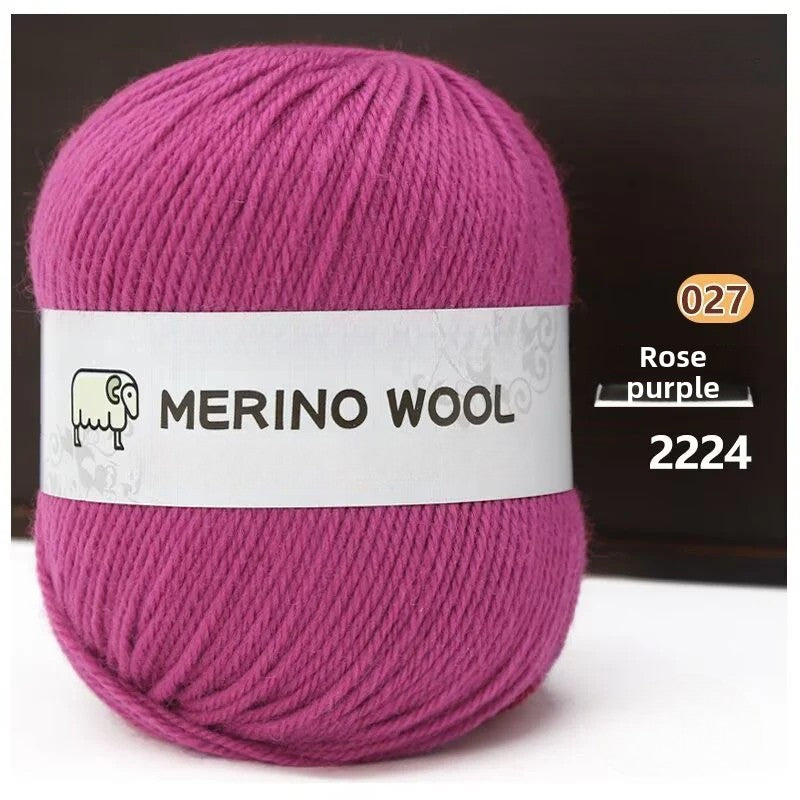 Medium and coarse wool thread hand-woven multiple strands 50g hand-DIY knitted sweater scarf material wool ball