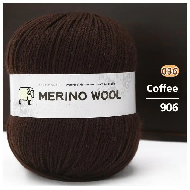 Medium and coarse wool thread hand-woven multiple strands 50g hand-DIY knitted sweater scarf material wool ball