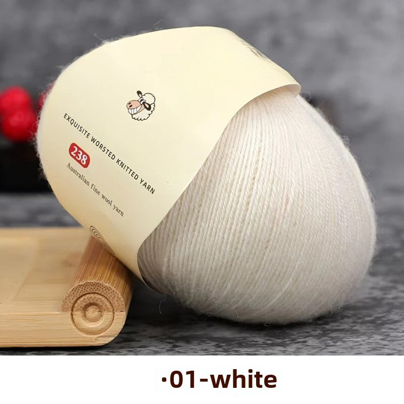 Special worsted knitted fleece fine wool thread handwoven DIY sweater hat scarf material Australian wool