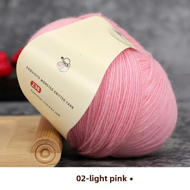 Special worsted knitted fleece fine wool thread handwoven DIY sweater hat scarf material Australian wool