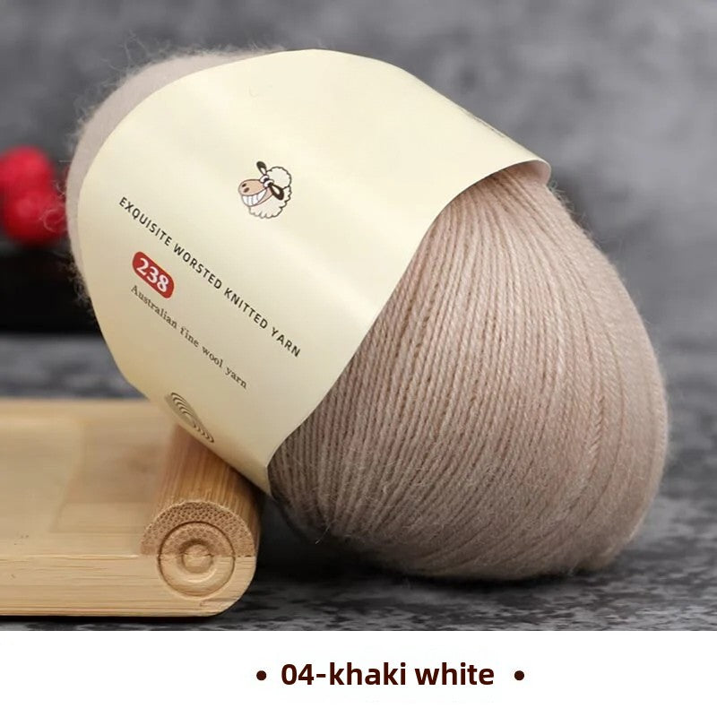 Special worsted knitted fleece fine wool thread handwoven DIY sweater hat scarf material Australian wool