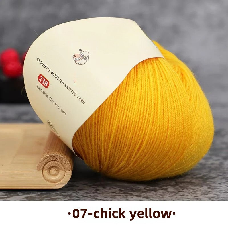 Special worsted knitted fleece fine wool thread handwoven DIY sweater hat scarf material Australian wool
